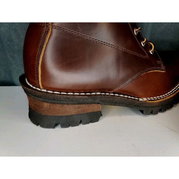 Slow Wear Lion Handmade in Japan Ultra High End Zip/Lace Up Leather Boots US 7 E - Picture 11 of 15